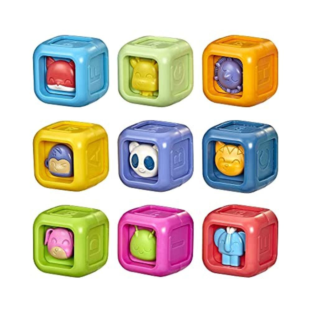 Playskool Critter Building Blocks, Toddler e Baby Toy Blocks para idades de 6 meses ou mais (Amazon Exclusive)