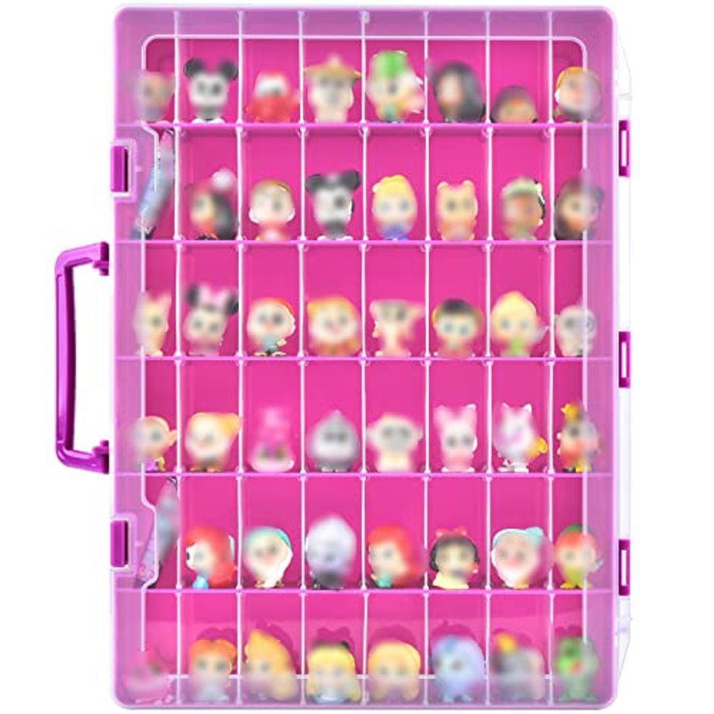 Vitrine compatível com mini figuras colecionáveis Disney Doorables. Recipiente organizador de armazenamento de brinquedos para multi peek / para perso