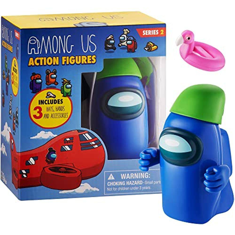 Entre Nós Figura de Ação | Um dos quatro colecionáveis de 4,5 polegadas de altura | Entre nós brinquedos e mini-brinquedos jogáveis | Fantasma azul na