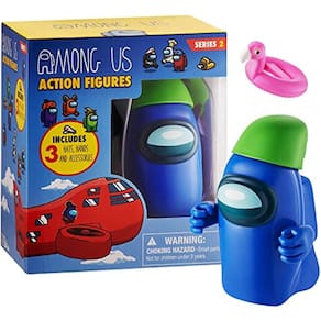 Entre Nós Figura de Ação | Um dos quatro colecionáveis de 4,5 polegadas de altura | Entre nós brinquedos e mini-brinquedos jogáveis | Fantasma azul na