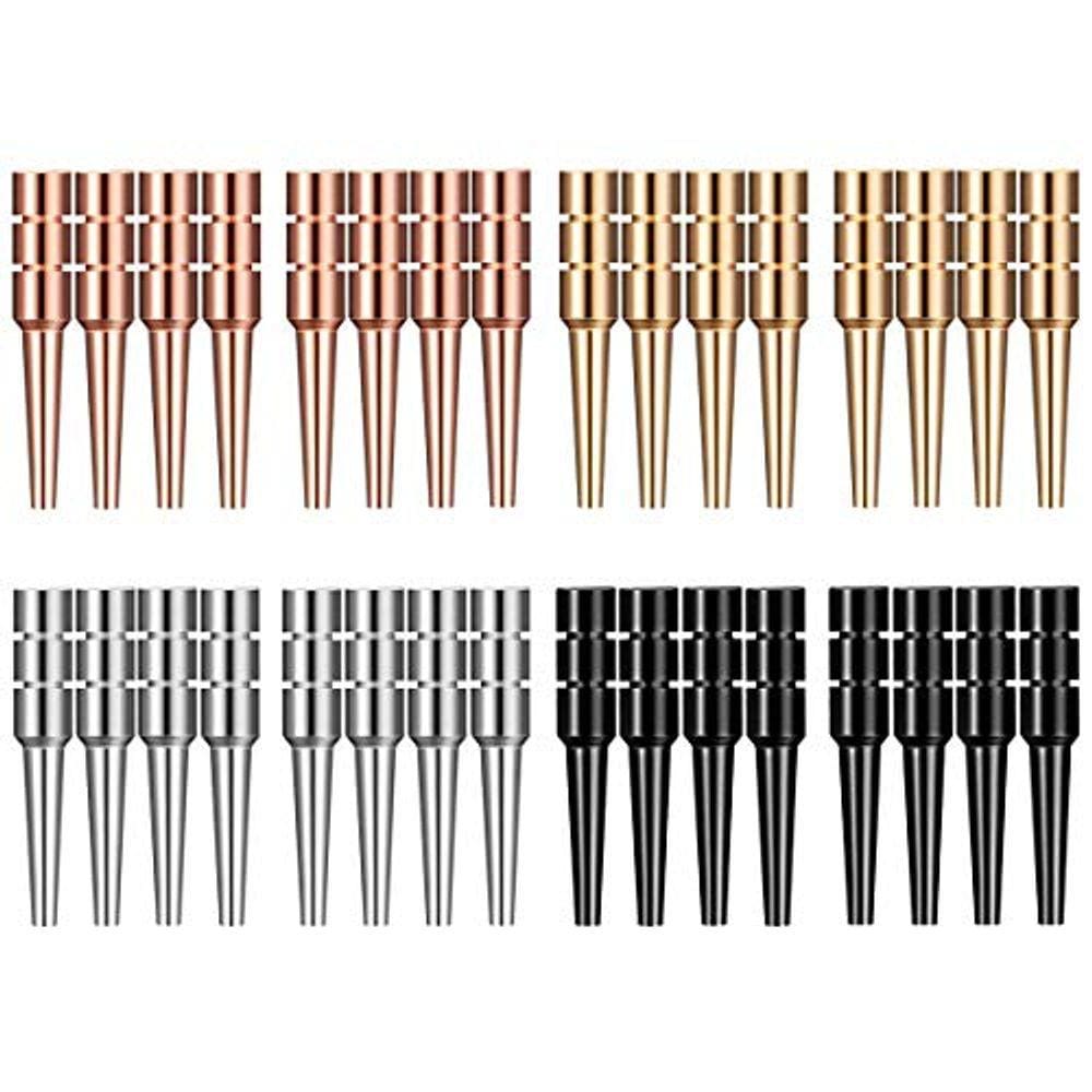 32Pcs Metal Cribbage Pegs em quatro furos de encaixe 1/8, pinos de metal premium com um design cônico para o jogo de tabuleiro tradicional de Cribbage