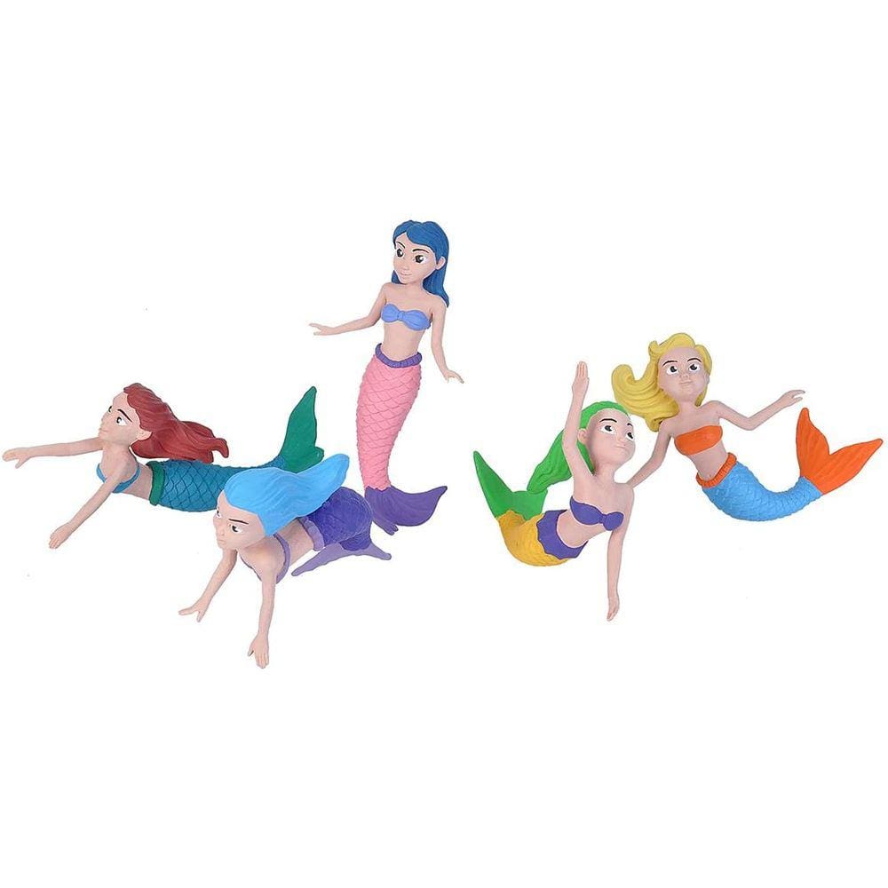 Estatuetas da Sereia da República Selvagem Cinco Coleções Polibag, Brinquedos sereias, Boneca Sereia, Presentes para Meninas, Brinquedos de Banho, Mod