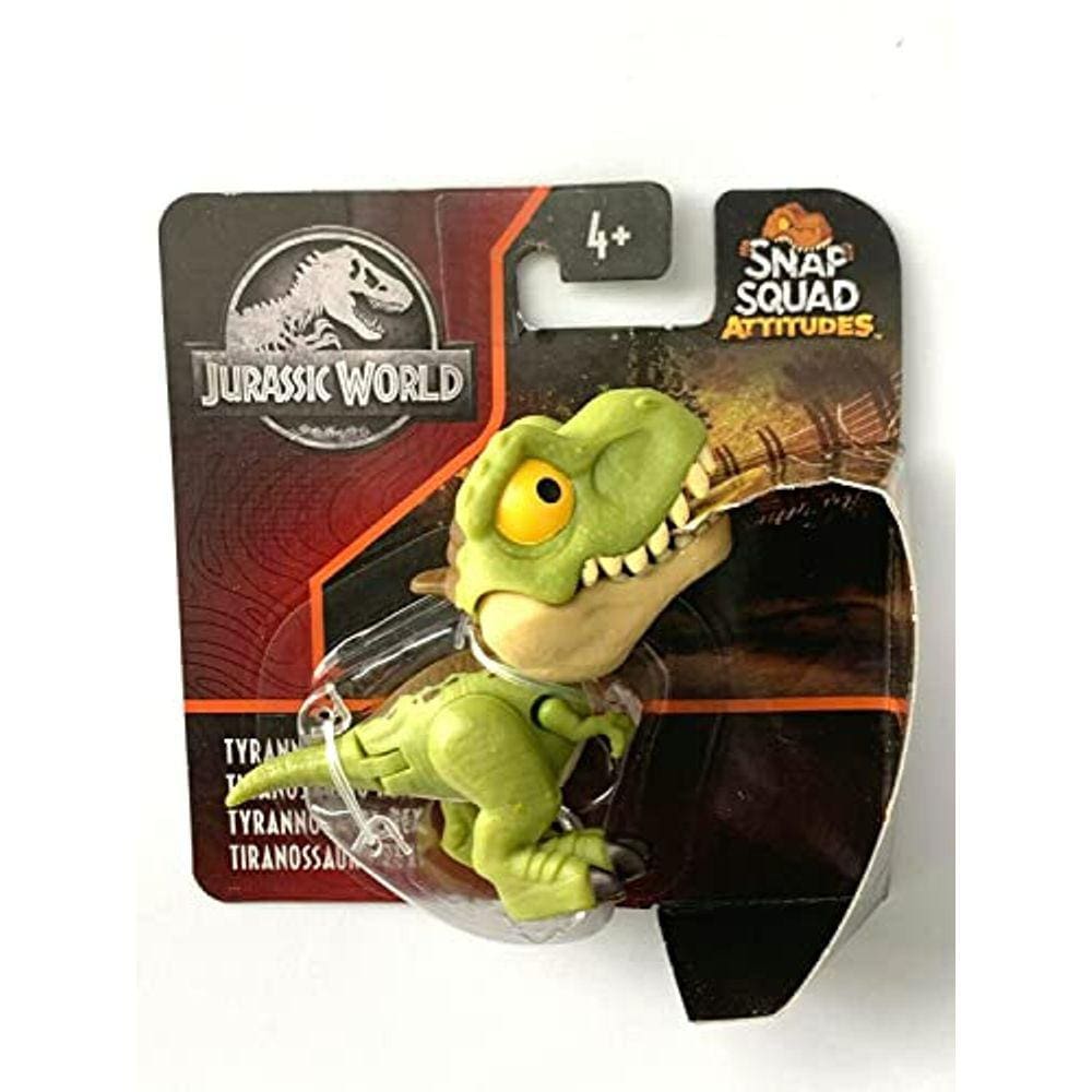 JurassicWorld Snap Squad Atitudes T Rex Tyrannosaurus Rex [Verde] 2 "polegadas Fun Chomper