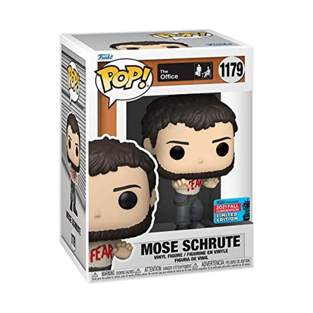 POP Funko! O e Mose Schrute NYCC Fall Covention 2021 Exclusivo, 58627, 3,75 polegadas