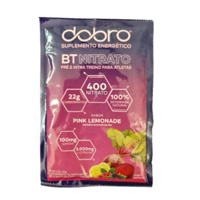 Kit 3X: BT Nitrato Pink Lemonade com Citrulina Sachê Dobro 30g
