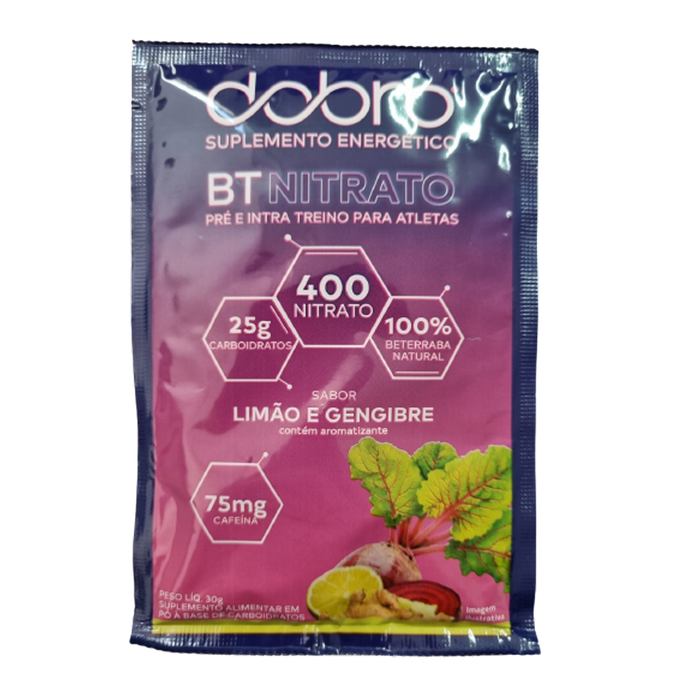 Kit 3X: BT Nitrato Limão e Gengibre Sachê Dobro 30g