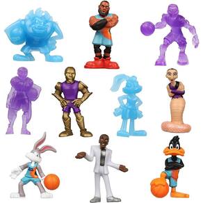 Moose Toys Space Jam: Um novo legado - 2" Colecionáveis 10 Pacote Mini Figuras com bases de basquete | Exclusivo da Amazon