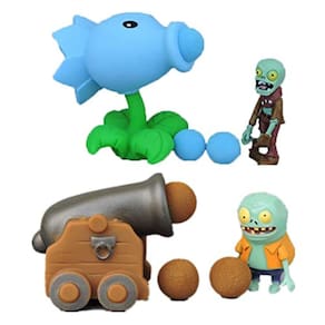 4 PCS PVZ Brinquedos Action Figures Brinquedos Mini PVZ Set 1 Série 2 Grandes Presentes para Crianças e Fãs, Festa de Aniversário e Natal