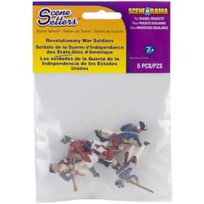 Woodland Scenics SP4454 1,5 Polegadas Cenário Setters Figurine, Revolutionary War Soldiers, 5/Pack