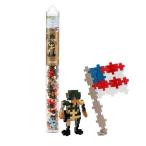 Brinquedo de construção civil PLUS PLUS Military 70 peças