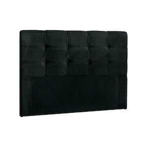 Cabeceira Cama Box Estofada Casal Casal Clean Casal - Suede Negro - Simbal