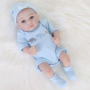 Reborn Baby Doll ENADOLL Boy em vinil de silicone de 10 pole