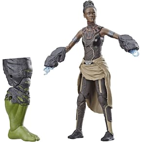 Marvel Legends Série Pantera Negra Shuri 6" Brinquedo de Action Colecionável para Maiores de 6 anos e up com acessórios e build-a-figurepiece