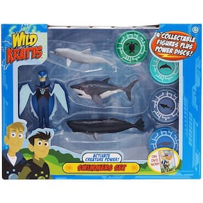 Conjunto de Figuras de Ação Wild Kratts 4-Pack - Ativar Poder das Criaturas - Nadadores