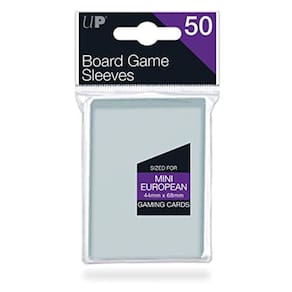 Ultra Pro 44mm X 68mm Mini Europeu Jogo de Tabuleiro Mangas 50ct, Clear