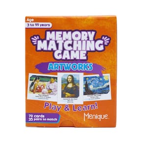 Memory Matching Game Menique Artworks Famous Paints