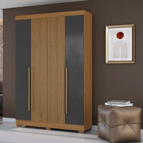 Guarda Roupa Solteiro 4 Portas 2 Gavetas 2030 Aramóveis