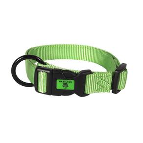 Coleira de cachorro Hamilton ajustável de nylon 18-26 cm para cães em crescimento