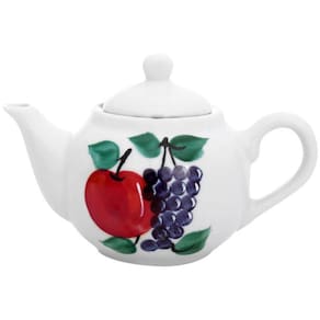 Bule Chaleira 500ml Café, Chá, Leite - Porcelana Decorada