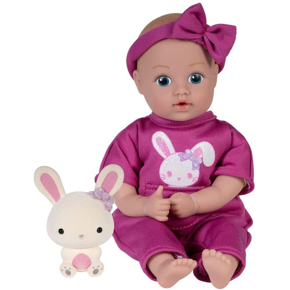 Adora Mini Baby Doll com amigo coelhinho macio- Seja Bright Tots &amp; Friends