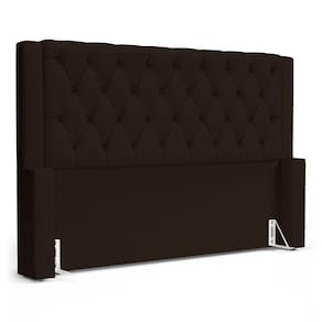 Cabeceira Cama Box Casal Padrão Atena 160cm Capitonê com Frame Suede Marrom - Desk Design