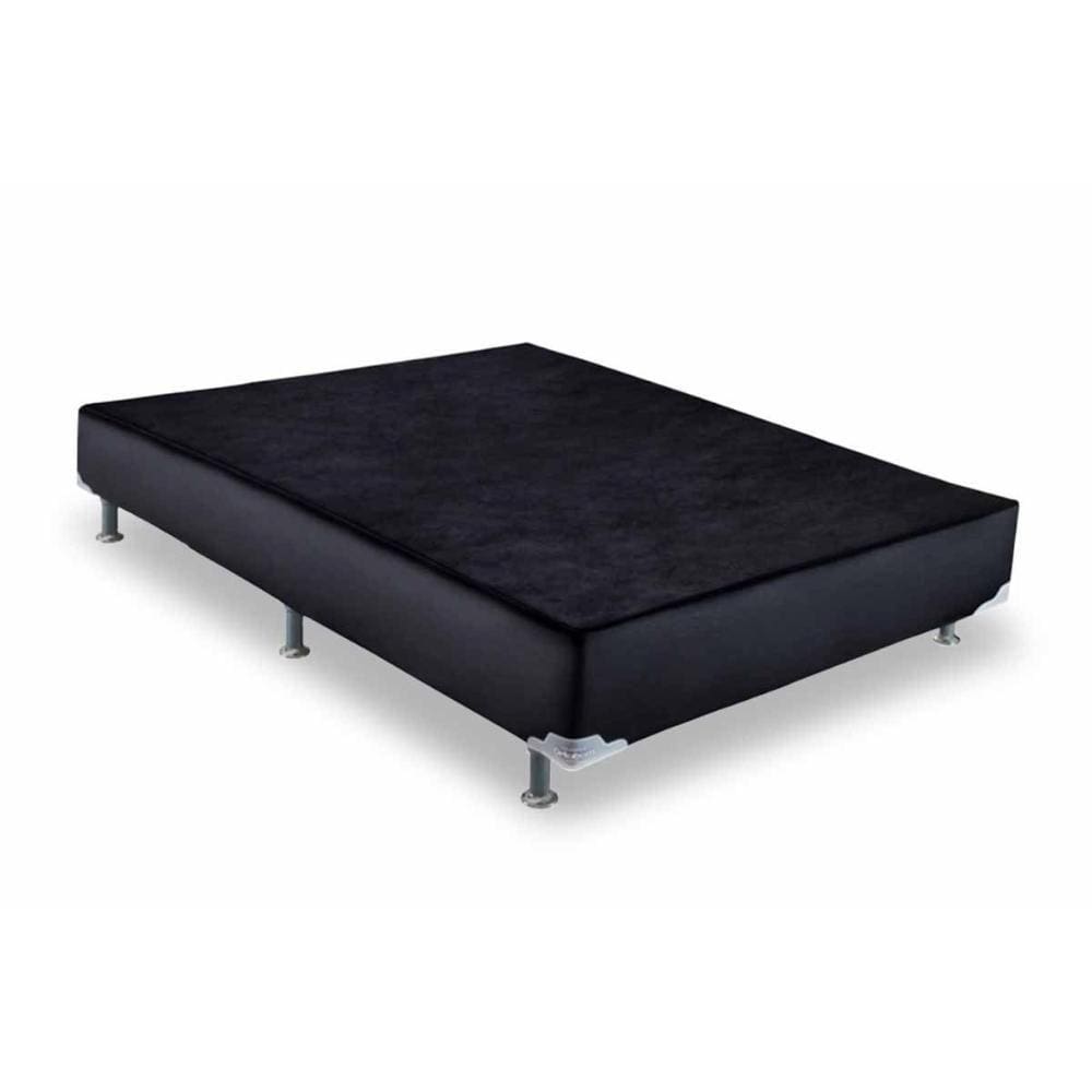 Cama Box Base Viúva Americana Courano Nero Black (128x188x23) - Ortobom