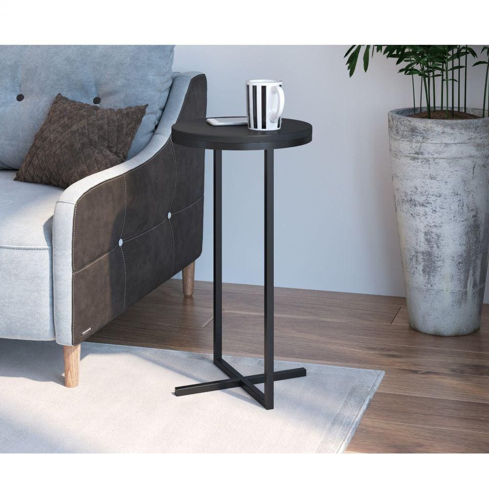 Mesa Lateral Volpi Alta Artesano Preto