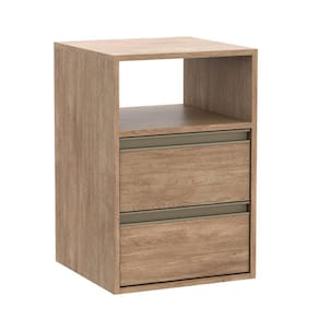 Mesa de Cabeceira 2 Gavetas 1 Nicho Belmax Carvalho