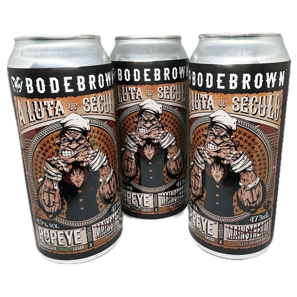 3 Cerveja Popeye Larger 473Ml Puro Malte Progressive Pilsner