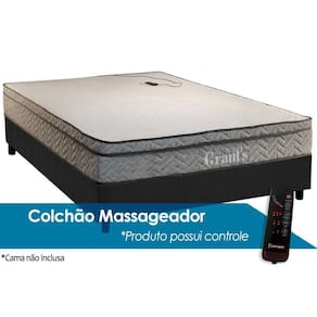 Colchão Casal c/Vibro Massagem c/ D45 / Grants Euro Pillow (138x188x25) - Paropas