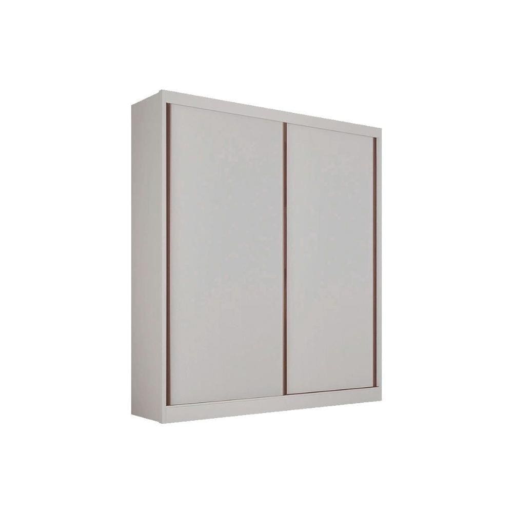 Guarda Roupa Solteiro 2 Portas de Correr e 3 Gavetas Virtus Plus Branco - Novo Horizonte