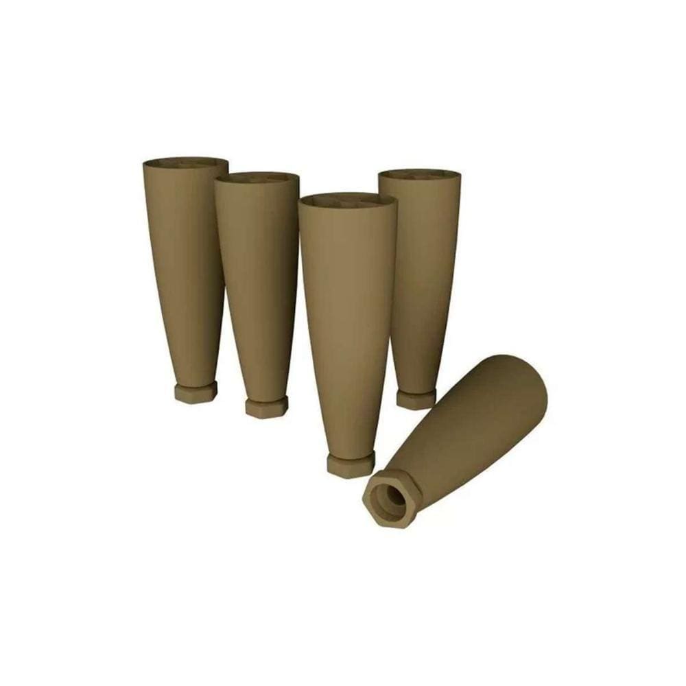 Multiuso de Cozinha Kit 5Un Pés Cônicos Reguláveis P/ Balcão de Bronze - Henn
