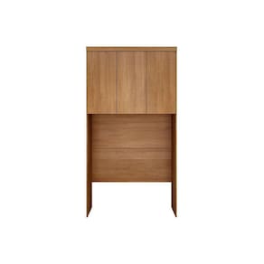 Modulado de Quarto Armário Ponte Aéreo Solteiro Rizon c/ 3 Portas Freijo Cumaru - Novo Horizonte