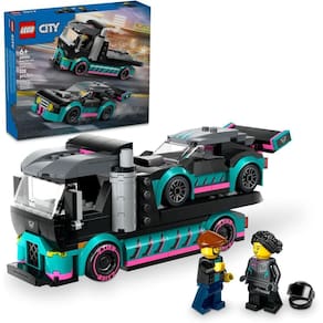 Blocos de Montar - City - Carro de Corrida e Caminhao-Cegonha LEGO
