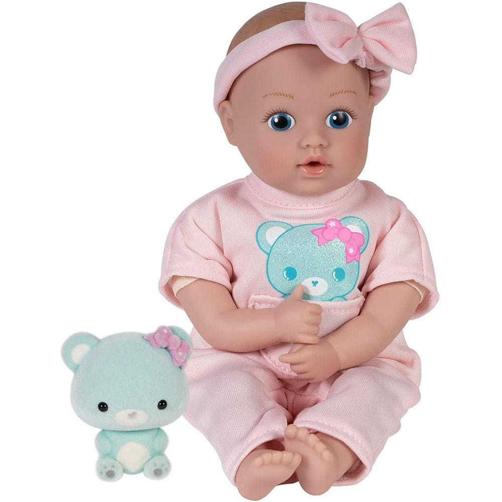 Adora Mini Baby Doll com Soft Flocked Bear Friend - Be Bright Tots &amp; Friends