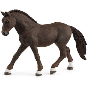 Schleich Horse Club, Estatueta animal, Brinquedos de Cavalo para Meninas e Meninos de 5 a 12 anos, Pônei Alemão de Equitação Gelding