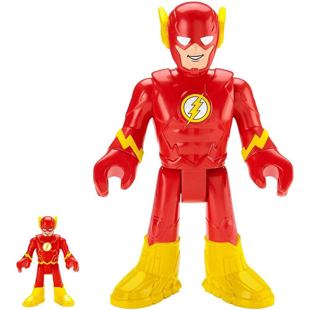 Fisher-Price Imaginext DC Super Friends The Flash XL, Figura extra-grande super-herói para crianças pré-escolares de 3 a 8 anos