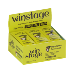 Barra de Proteína Banana com Chocolate 54g WinStage 12 Unidades