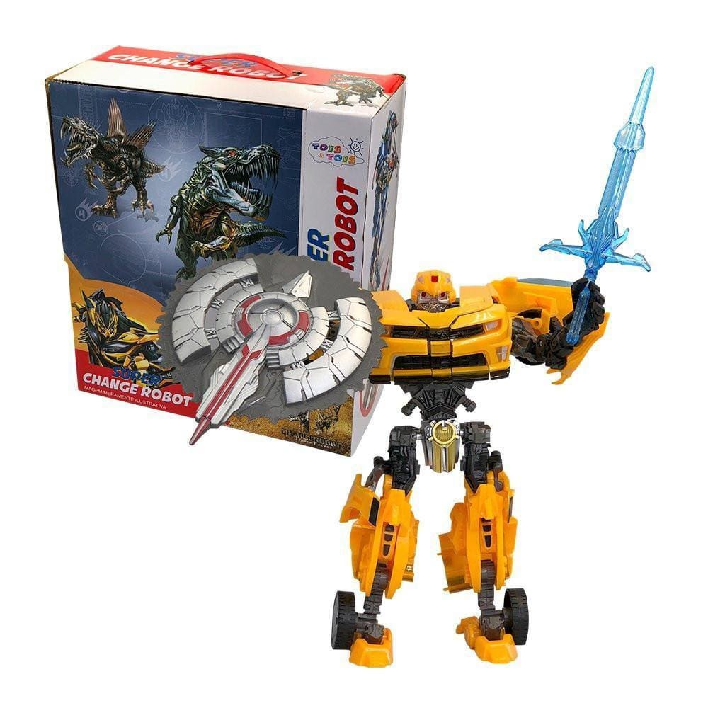 Boneco Super Change Robot - 2 Em 1