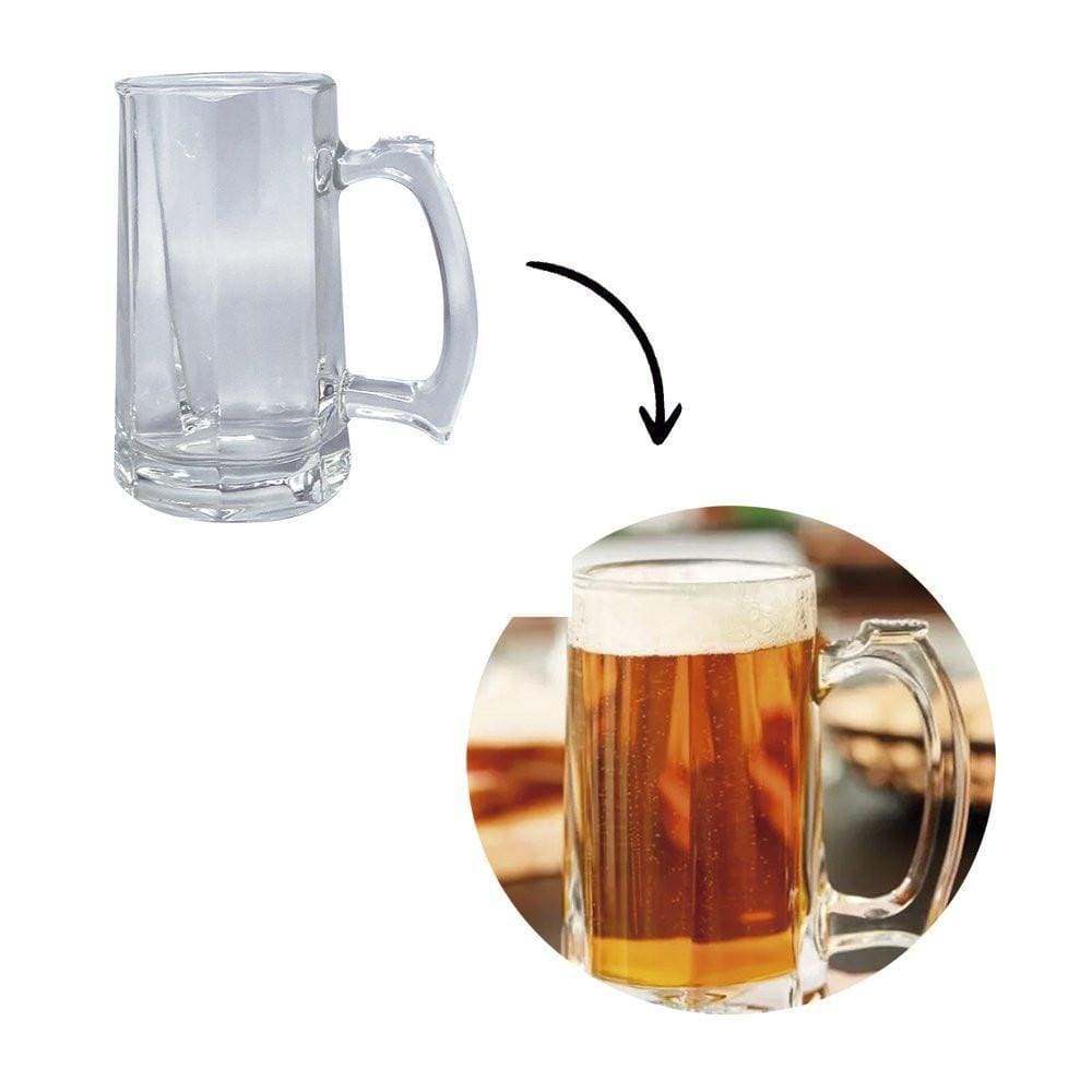 Caneca De Chopp De Vidro - 380Ml