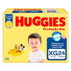 Fralda Infantil Huggies Proteção Dia XG 24 Unidades