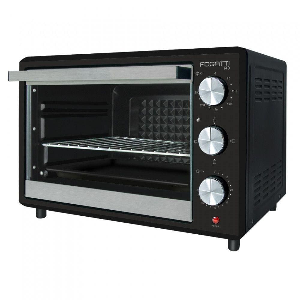 Forno Elétrico De Bancada 40 Litros Fogatti Black I40 Preto 110v