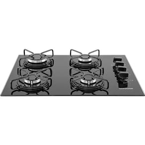 Cooktop Suggar 4 Bocas Esmaltado Fg4004 Avp Com Vidro Temperado Preto