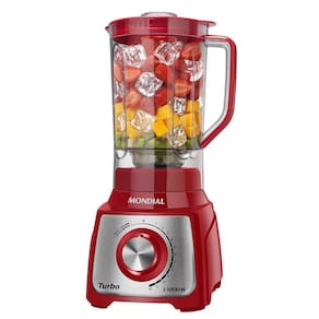 Liquidificador Mondial Turbo Inox L-1200 Ri Liquidificador-127v-vermelho/inox