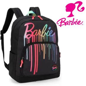 Mochila Bolsa de Costas Barbie Preto Filme Juvenil Meninas