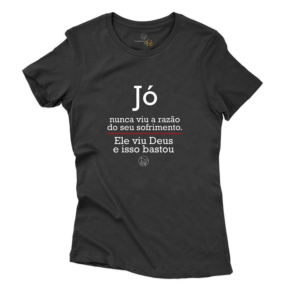 Camiseta de Algodao Feminina Jó Igreja Catolica Missa Padre Confortavel Macia