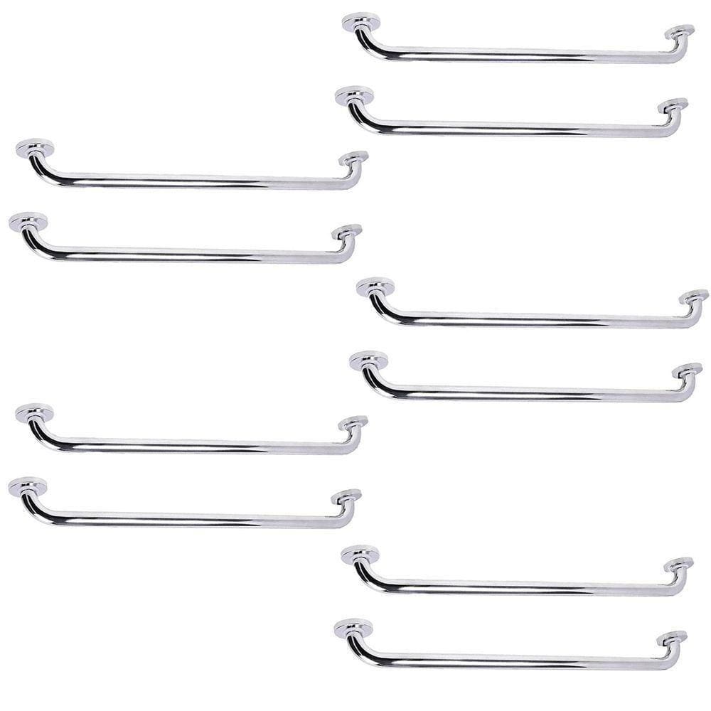 Alça Apoio Barra Suporte Anti Queda 70cm Kit 10 Uni Banheiro Idoso