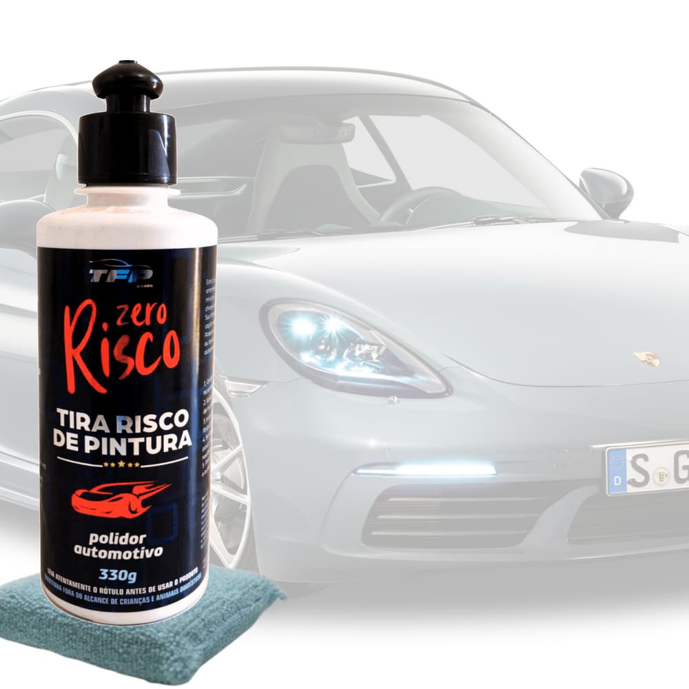 Cera Tira Risco Arranhões Superficiais Para Carros Todas Cores E Esponja microfibra