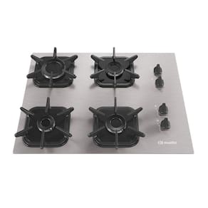 Cooktop Mueller 4 Bocas de Alumínio com Queimador Ultra Chama MCG4BK