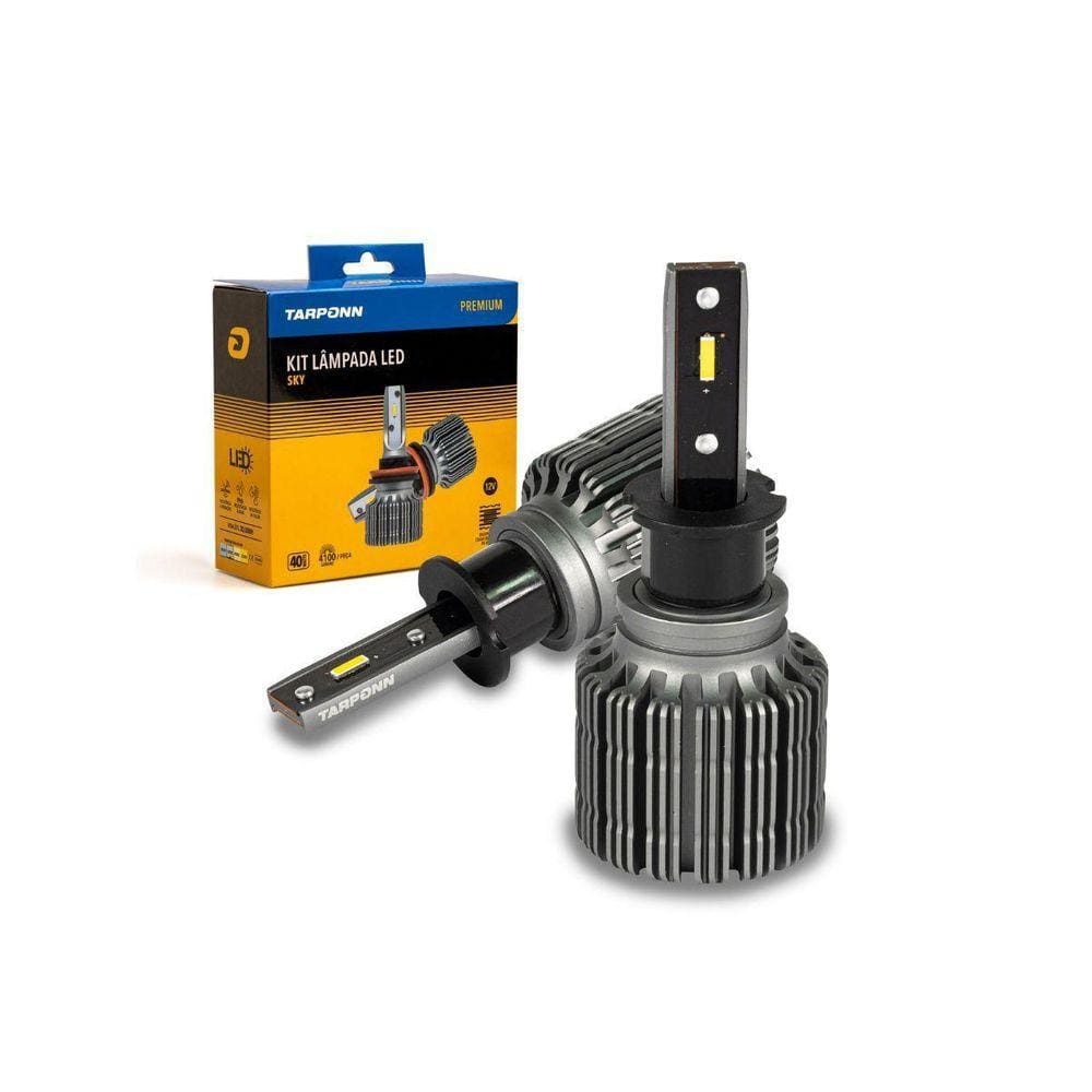 Kit Lâmpada Led Sky H3 6000K 8200 Lm 80W 12V